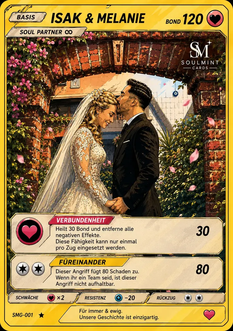 Personalisierte Gold Edition Sammelkarte